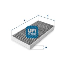 Innenraumfilter Pollenfilter UFI 54.100.00 für OPEL Corsa C Schrägheck (X01)