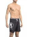 Bikkembergs Mehrlagige Badeshorts mit Logo-Detail  -  Swimwear  - Black -Size XL