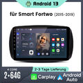 Für Benz Smart Fortwo 453 Carplay 9" Android 13 Autoradio GPS Navi BT Wifi 2+64G