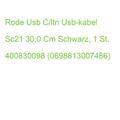 Rode Usb C/ltn Usb-kabel Sc21 30,0 Cm Schwarz, 1 St. 400830098 (0698813007486)