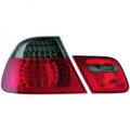 Rückleuchten Set passend für BMW E46 03-06 LED Klarglas/Rot-Schwarz Coupe