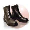 Damen Stiefel Warmfutter Schnürer Gr. 41 schwarz SCANDI Stiefeletten