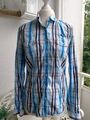 GAASTRA Hübsches Bluse Gr.M/36/38 blau weiß kariert Oktoberfest wNEU