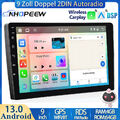 4+64GB 8Kern Autoradio Android 13 Doppel 2Din 9" GPS Navi DSP WIFI Apple Carplay