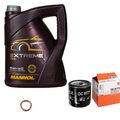 MAHLE Inspektionspaket MANNOL 5 L 5W-40 EXTREME für VW Polo Golf VII Skoda