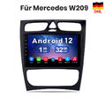 Für Mercedes C Class W209 W203 9"Android12 Autoradio GPS NAVI DAB WiFi 1+32G SWC