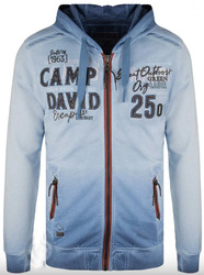 CAMP DAVID GREEN LABEL SWEATJACKE Gr.L MIT LABEL-APPLIKATION CG2209-3182-21