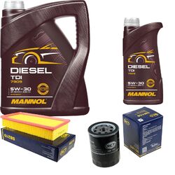 Ölwechsel Set 6L MANNOL Diesel TDI 5W-30 API Motoröl + SCT Filter KIT 10191159