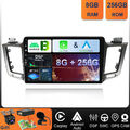 8G+256GB Für Toyota RAV4 2013-2018 Android 14 Autoradio GPS Navi Wifi Carplay BT