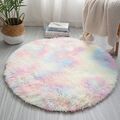 Flauschige Teppiche Hochflor Shaggy Langflor Uni Farben Wohnzimmer Pflegeleicht