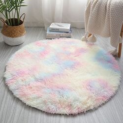 Flauschige Teppiche Hochflor Shaggy Langflor Uni Farben Wohnzimmer Pflegeleicht