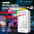 wled LED Controller Stripe 2x Streifen WS2812B WS2812 iobroker Wifi Wlan Alexa