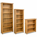 Bücherregal Massiv Holz Eiche Standregal Holzregal Büroregal Bücherschrank Regal