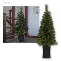 LED Weihnachtsbaum "Hytte" 120cm, warmweiß künstlicher Außen-Tannenbaum im Topf