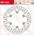 TRW Bremsscheibe vorn MST206 mit ABE