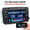 Autoradio Für Mercedes Benz C CLK Klasse W203 W209 Android 13.0 GPS Navi CarPlay