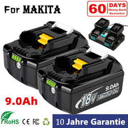 2X 6AH Ersatz  Akku Für Makita BL1860B 18V LXT Li-ion BL1850B BL1830 LED