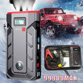 99900mAh Auto KFZ Starthilfe Jump Starter 2000A 12V Ladegerät Booster Powerbank