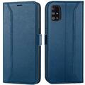 RFID Hülle für Samsung Galaxy A51 Wallet Cover Book Schutz Flip Book Case Blau