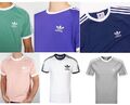 Adidas T-Shirt 3 Streifen Originals Hemd Baumwolle Fußball Freizeit Fitness XL