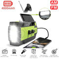 Notfall Solar Radio Kurbelradio AM/FM mit USB Handyladefunktion Taschenlampe