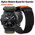 Für Garmin Fenix 7 7X 6 6X 5 5X Plus 3HR Epix Pro Tactix Nylon Quick Fit Armband