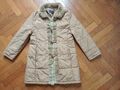 Basler Damen Stepp Jacke Mantel Braun Beige  gesteppt Fell Pelz