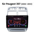 9" HD Android 13 Autoradio WIFI GPS Navi Für Peugeot 307 2002-2013 RDS AUX 1+32G