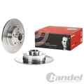 2X BREMBO BREMSSCHEIBEN 260mm VOLL HINTEN PASSEND FÜR RENAULT FLUENCE MEGANE