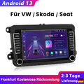 Android 13 Für VW GOLF 5 6 Touran Polo 6R Carplay Autoradio DAB+ GPS Navi SWC BT