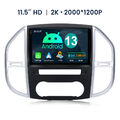 8G+256G Carplay Android 13 Autoradio GPS Für Mercedes Benz Vito 3 W447 2014-2020