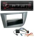 Kenwood MP3 CD USB Bluetooth DAB Autoradio für Seat Leon ab 05 dunkelgrau metall