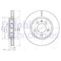 DELPHI 2x Bremsscheibe hinten Ø256 mm belüftet für Audi TT Roadster 8N9 1.8 T