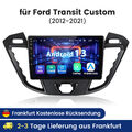 9" Android 13 Autoradio WIFI GPS BT SWC FÜR Ford Transit Custom 2012-2021 6+128G