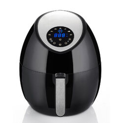 Heißluftfritteuse XXL Airfryer Fritteusen Heißluft Ofen Friteuse Backofen 5 10L✅E-Rezeptheft✅7~15 Programme✅LED-Touchscreen✅Zubehör
