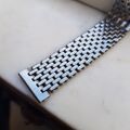 Very nice 18mm BoR Beads of Rice 9-Link NSA Brick Stainless Steel watch bracelet