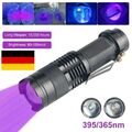 UV Lampe LED Taschenlampe 395 nm 3 Modi Zoom Scorpion Bernstein Schwarzlicht--DE