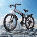 JINGHMA R3 800W Elektrofahrrad MountainBike 26'' 12,8AH Fatbike Shimano 21 Gänge