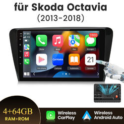 10" Autoradio Für SKODA Octavia 3 III 5E GPS Navi DAB+ Car Play BT-5.0 4G+64GB