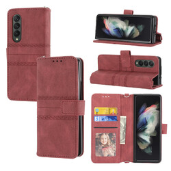 Handyhülle Für Samsung Galaxy Z Fold 2 3 4 Magnetische Leder Brieftasche Karte