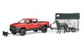 BRUDER® 02501   RAM 2500 Power Wagon mit Pferdeanhänger und Pferd, NEU & OVP