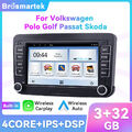  DAB+ Android 13 Carplay Autoradio GPS NAVI BT Für VW GOLF 5 6 Touran Polo 6R