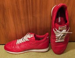 REEBOK CLASSIC AR1215 Rot Echtleder Gr.45 Turnschuhe Sneaker