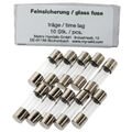 SeKi 10 Stk. Feinsicherung 5,0A, 5x20mm, Träge - Glassicherung