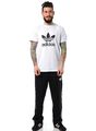 ADIDAS ORIGINALS ADI TREFOIL TEE HERREN FREIZEIT KULT T-SHIRT WEIß SCHWARZ S-XL