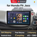 6+128G Carplay Android 13 Autoradio Für Honda Fit Jazz 2008-13 GPS Nav Wifi RDS