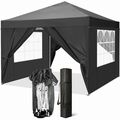 Pavillon 3x3 m Wasserdicht Faltpavillon Pop Up Partyzelt Gartenzelt UV Schutz