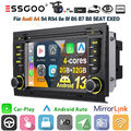 Autoradio Carplay Android 13 2+32G DAB+ GPS Kamera Für Audi A4 S4 RS4 SEAT RNS-E