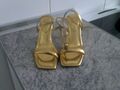 Damenschuhe Sandalette Gr 38 Gold Asos  Neu