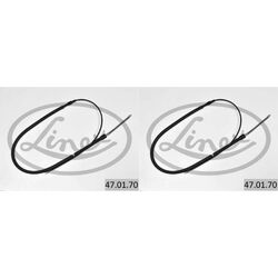 2x LINEX Handbremsseil Seilzug Feststellbremse für VW UP 121 122 BL1 BL2